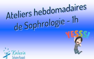 Ateliers hebdomadaires de Sophrologie – Novembre & Décembre 2021 – 1h