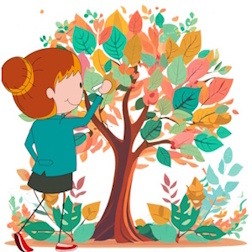 Arbre de vie représentant le parcours personnel d’une personne pratiquant la sophrologie