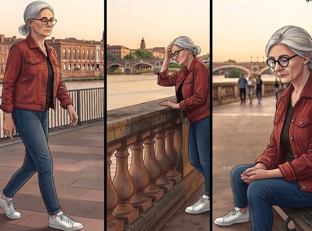 Femme fatiguée devant son ordinateur, tenant sa tête entre ses mains, signe d’une fatigue chronique liée au travail.